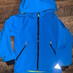 H&M Waterproof JacketSize 5-6Y Blue Lime green
